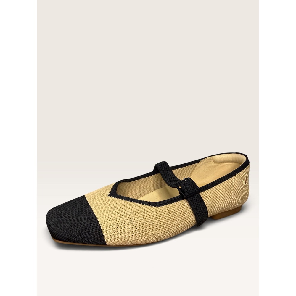 VIVAIA Margot Women's EU 38 US 8 Mary Jane Square-Toe Ballet Flats